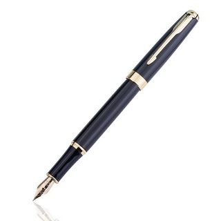 Luckyone-My - pluma estilográfica negra metálica con punta de acero inoxidable, oficina de negocios y escuela (5)