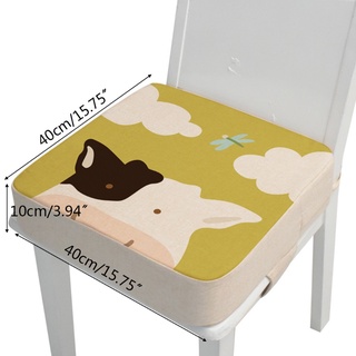 Inf Portátil 40x40 X 10cm niño Animal De dibujos Animados silla Alta Seat Booster Para bebé niño con almohadilla gruesa Para comedor (2)