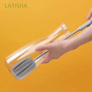 LATISHA Practical Cleaning Brush Long Handle Kitchen Gadgets Cup Brush PP Bottle Bar Tool Sponge for Glass Cup Home Cleaning Tools