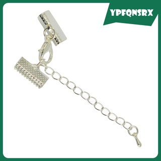 12 broches de langosta conjuntos con extensor de cadena final collar de joyería