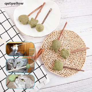 qetyellow catnip gato juguete mascota gatito masticar juguete herbe un chat piruleta silvervine bola cl