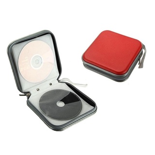 ERLINDA Durable Storage with Zipper CD Case Disc Wallet Carry Pouch Album Box 40pcs Capacity Holder DVD Bag Organizer/Multicolor (5)