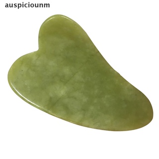 (auspiciounm) natural jade guasha raspado placa gua sha masajeador cara meridian raspado en venta