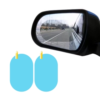2pcs espejo trasero de coche película protectora antiniebla ventana transparente a prueba de lluvia espejo retrovisor protector de película suave accesorios