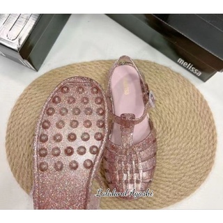 Melissa Possesion rosa glitter zapatos/melissa zapatos/sandalias melissa/zapatos de jalea de mujer (4)