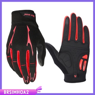 Brsimhoa2 guantes Para Ciclismo/guantes De bicicleta De montaña con Dedos Completos antideslizantes transpirables (1)