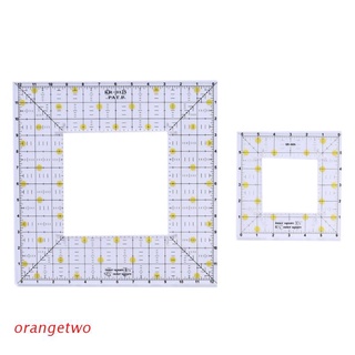 ORANG Square Patchwork Ruler DIY Sewing Clothing Cutting Tool Acrylic Anti-Skid Function Quilting Template Ruler Longarm