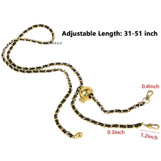 ACEL Adjustable Purse Chain Strap Metal Bag Strap Purse Chain and Tassel CL (1)