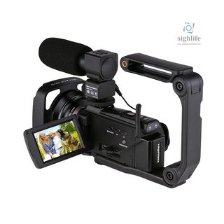 Silf 4/Andoer 4K 60FPS Ultra HD cámara de vídeo Digital DV videocámara 48MP 16X Zoom 3 pulgadas giratorio pantalla táctil LCD WiFi compartir (5)