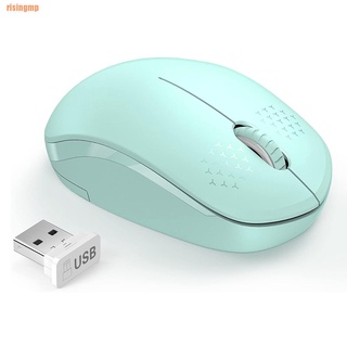 Risingmp (¥)~Mouse inalámbrico G sin ruido con receptor USB para PC/Laptop/Notebook