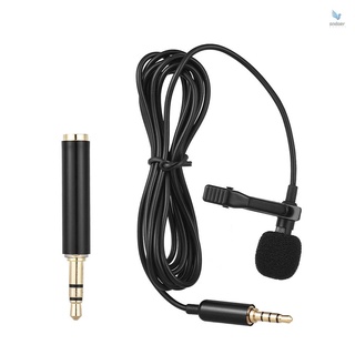 Mini Micrófono De Condensador Lavalier Con Clip Portátil Con Cable Compatible Con iPhone iPad Android Smartphone DSLR Cámara PC