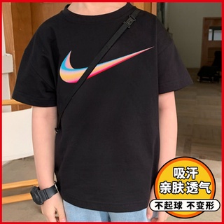 Camiseta infantil de algodón puro de manga corta para niños, media y grande, camiseta infantil, media, t:hkmgm12.my9.28 (9)