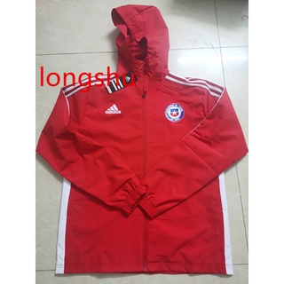 Top Quality 2021 2022 Chile Soccer Team Windbreaker Hooded Jacket Sweatshirt S-XXL