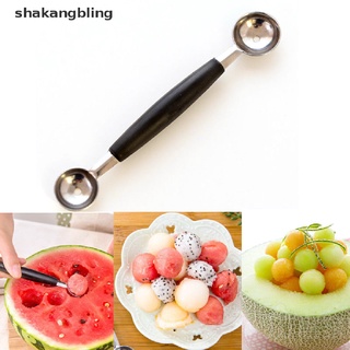 shkas - bailarina de helado de doble extremo de acero inoxidable, cuchara de frutas, herramienta de cocina