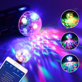 Usb Mini RGB LED Disco luz de escenario teléfono bola lámpara fiesta Club DJ KTV decoración de navidad ☆Gogohomemall