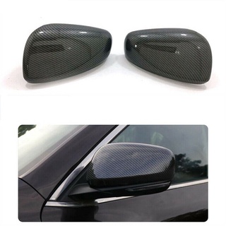 1 Pair ABS Carbon Fiber Car Rearview Mirror Shell Side Rear View Mirror Cover for Renault Koleos 2016-2018