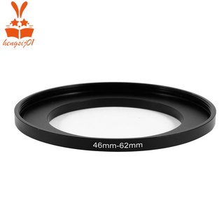 piezas de la cámara 46mm-62mm lente filtro paso arriba anillo adaptador negro