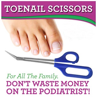 [TMET] Scissors Long Handle Nail Clippers Toenail Toe Ergonomic Care Pedicure Cutter (1)