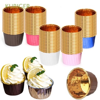 KURIGER Oilproof Muffin Cases Party Cake Wrapper Cupcake Liner Wedding Paper Cup Cake Decorating 50pcs Muffin Baking Tool Baking Cup/Multicolor