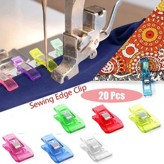Shigong 20 piezas de trabajo de pie caso artesanía Clip de plástico cinta sesgo fabricante accesorios DIY dobladillo Multicolor tela herramientas de costura/Multicolor (3)