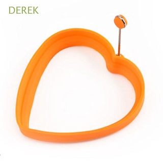 DEREK Cute Heart Shape Silicone Egg Ring Molds Non-Stick Omelette Shaper Pancake Rings Maker for Eggs Cooking Tool Pancakes Form Kitchen Accessories Eco-Friendly Fry Fried Eggs Tools/Multicolor