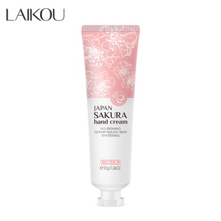 LAIKOU Japan Sakura Hand Cream Repairing Whitening 30g