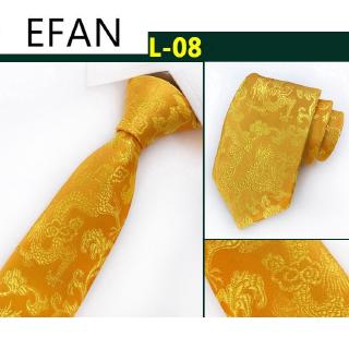 8cm hombres tela Yunjin oro rojo azul dragón boda cuello corbata novio lazos (7)