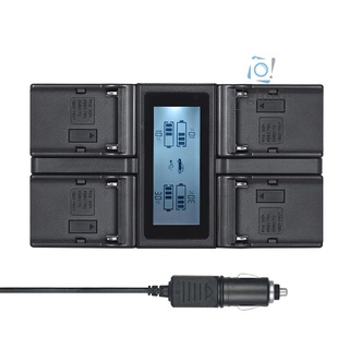 Cargador De batería Digital Silf 0/Andoer Np-F970 4-channel Para repuesto Np-F550 F750 F950 Np-Fm50 Fm500H Qm