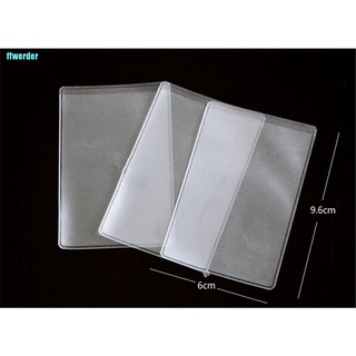 [ffwerder] 10Pcs Soft Plastic Clear Credit Card Sleeves Protectors Dustproof Waterproof New