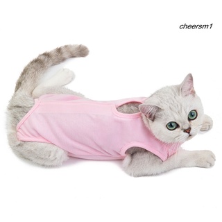 cheersm gatito esterilización chaleco gato ropa anti-lamer destete mameluco suministros para mascotas (6)
