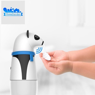 Dispensador automático de jabón de espuma lindo Panda niños inteligente Sensor de movimiento infrarrojo sin contacto lavado de manos para el hogar