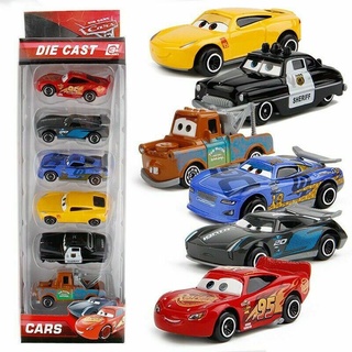 6x juego De colección De Carros De Disney Pixar Cars 3 lightning Mcqueen Racer (1)