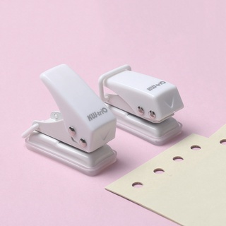 Jamjam Mini perforador de agujeros de 6 mm lindo perforador de papel para bricolaje planificador diario escuela oficina papelería