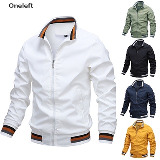 Oneleft hombres chaquetas de moda abrigos nuevos hombres cortavientos Bomber chaqueta 2021 otoño Cargo al aire libre ropa Casual Streetwear MY