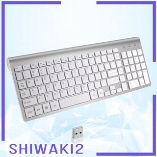 [SHIWAKI2] Teclado inalámbrico Slim G de escritorio silencioso para PC portátil teclado numérico