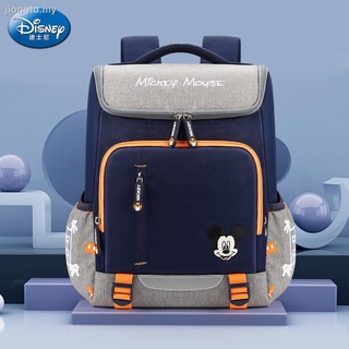 Disney schoolbag estudiantes de escuela primaria niños y niñas uno, dos, tres a seis grados alivio de la columna vertebral mochila niños