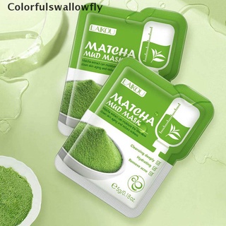 Colorfulswallowfly 10pcs Matcha Green Clay Mud Face Mask Anti wrinkle Night Facial Packs CSF (1)