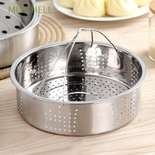 MITCHELL Dumplings Steamer Vegetables Cage Cooker with Holes Kitchen Tool Cooking Stainless Steel Dimsum Basket Cakeware
