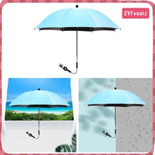 Adjustable Baby Stroller Umbrella Pram Pushchair Parasol Sun Shade White