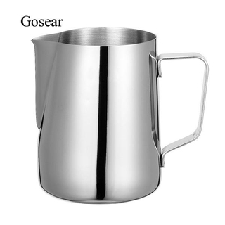 Gosear jarra de leche Espresso de 100 ml de mano de acero inoxidable Latte Art Creamer taza de café al vapor jarra para máquinas Espresso (1)