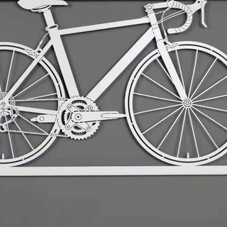 bicicleta arte de pared escultura de pared artesanía de metal rústica granja para oficina