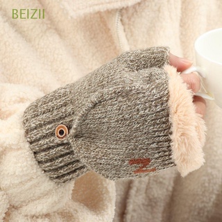 Beizii guantes sin Dedos/suaves/calientes De felpa Para invierno/multicolores