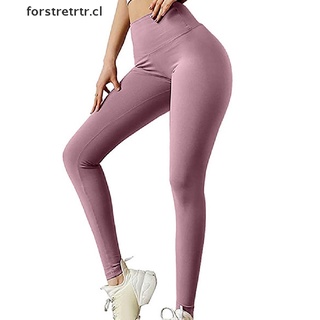 FORTR Mujeres Sin Costuras Leggings Arco Yoga Legging Cintura Alta Atlética Pantalones Ajustados .