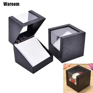[waroom] 1 caja de reloj de pulsera de plástico 78 x 78 mm, soporte de almacenamiento, joyero