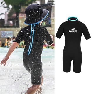 2mm neopreno niño buceo traje de neopreno espalda cremallera snorkel natación traje de neopreno (7)