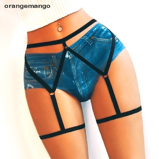 Orangemango Mujer Sexy Elástico Liguero Bondage Arnés Pierna Pantie Lencería Cintura Alta CL