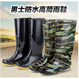 botas de lluvia antideslizantes para hombre, resistente al desgaste, botas impermeables