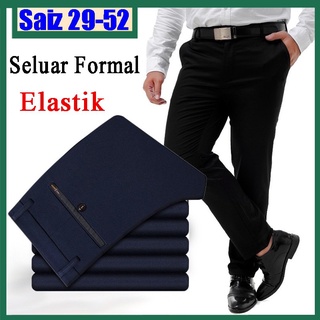 [Plus Saiz 29-52]en STOCK pantalones formales para hombre grande más tamaño Flexible pantalones holgados s (1)