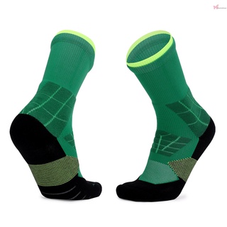 4 pares de calcetines deportivos Unisex de suela gruesa transpirable absorbente de humedad antideslizante correr baloncesto fútbol calcetines (7)