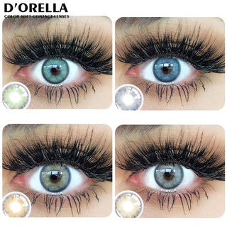 D'ORELLA 1 par (2 piezas) lentes de contacto de color de la serie danubio para ojos cosméticos uso anual (1)